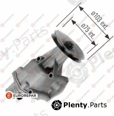 Eurorepar 1637178580 — Water Pump, engine cooling