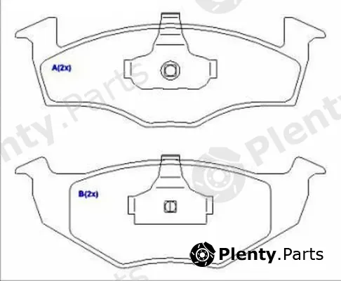 Eurorepar 1636487180 — Brake Pad Set, disc brake
