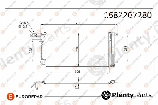 Eurorepar 1682207380 — Condenser, air conditioning