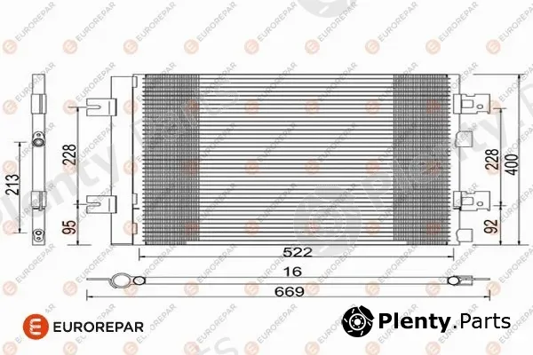 Eurorepar 1618100280 — Condenser, air conditioning