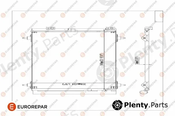 Eurorepar 1610161980 — Condenser, air conditioning