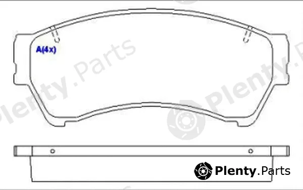 Eurorepar 1643070080 — Brake Pad Set, disc brake
