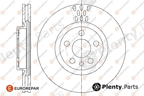 Eurorepar 1667857580 — Brake Disc