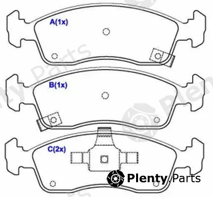 Eurorepar 1636488280 — Brake Pad Set, disc brake