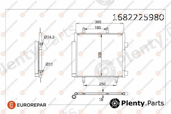 Eurorepar 1682225980 — Condenser, air conditioning
