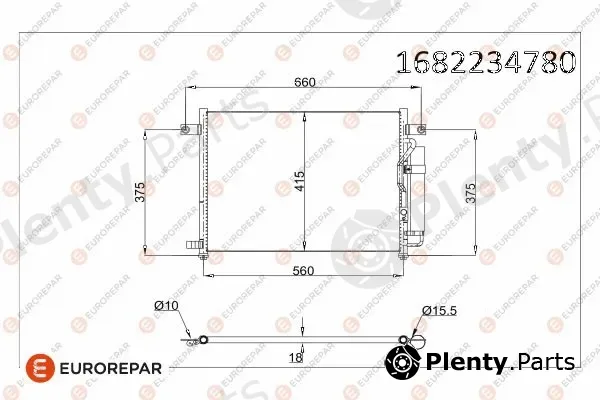 Eurorepar 1682234780 — Condenser, air conditioning