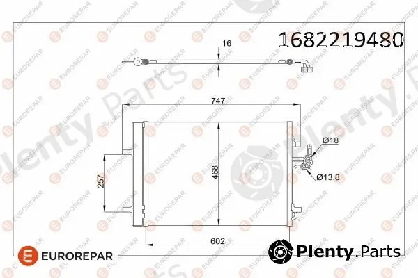 Eurorepar 1682219480 — Condenser, air conditioning