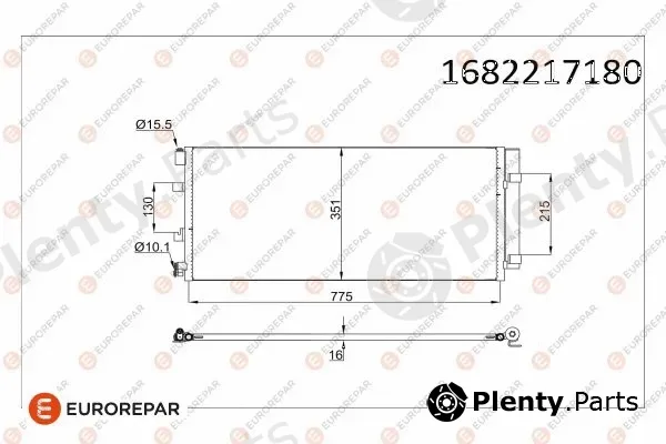 Eurorepar 1682217180 — Condenser, air conditioning