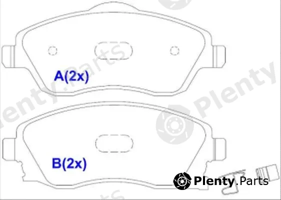 Eurorepar 1636485080 — Brake Pad Set, disc brake