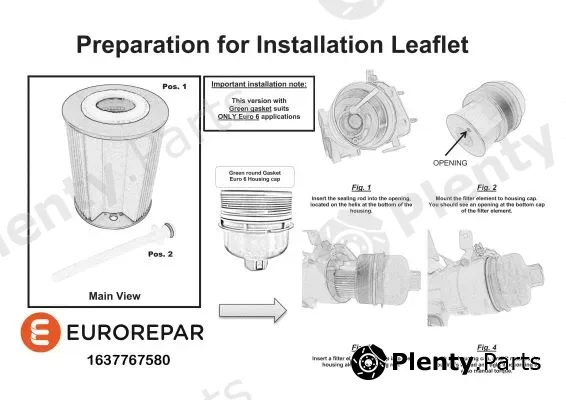 Eurorepar 1637767580 — Oil Filter