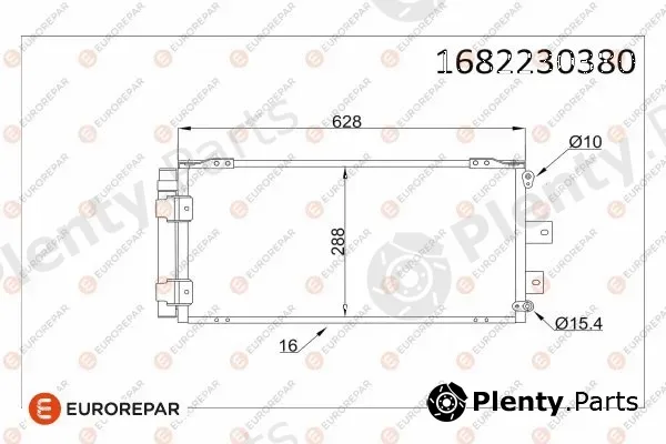 Eurorepar 1682230380 — Condenser, air conditioning