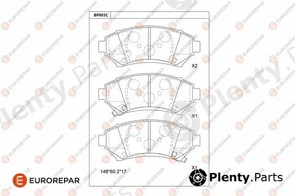 Eurorepar 1681214880 — Brake Pad Set, disc brake