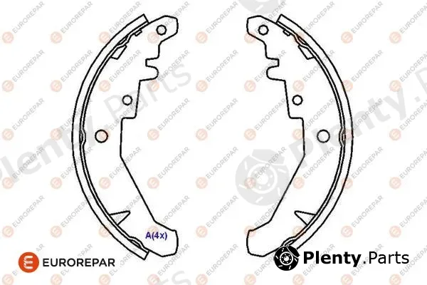 Eurorepar 1643185980 — Brake Shoe Set