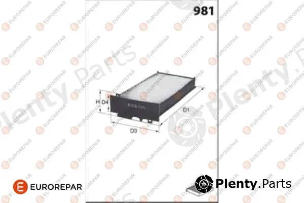 Eurorepar 1686253880 — Filter, cabin air