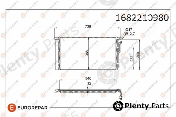 Eurorepar 1682210980 — Condenser, air conditioning