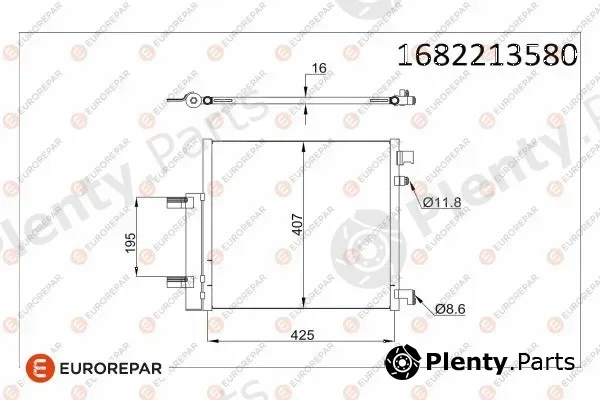 Eurorepar 1682213580 — Condenser, air conditioning