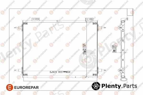 Eurorepar 1618100480 — Condenser, air conditioning