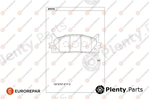 Eurorepar 1681218280 — Brake Pad Set, disc brake