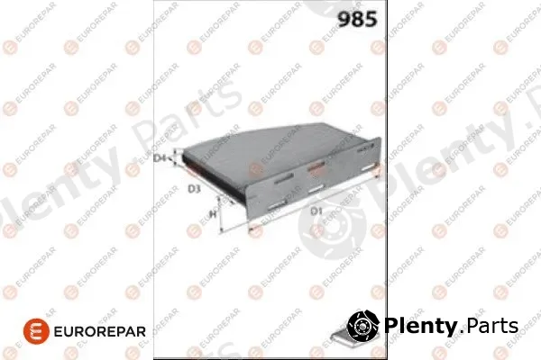 Eurorepar 1686254580 — Filter, cabin air