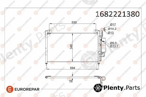Eurorepar 1682221380 — Condenser, air conditioning
