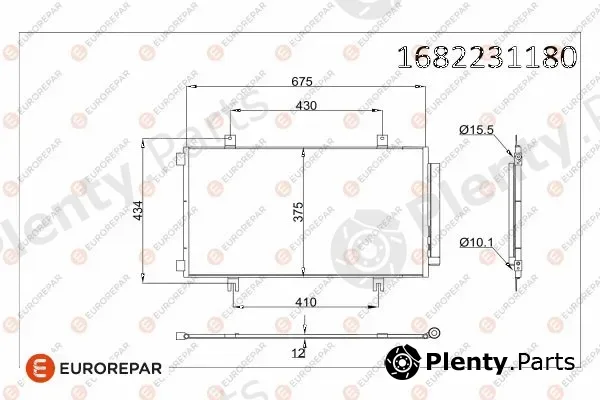 Eurorepar 1682231180 — Condenser, air conditioning