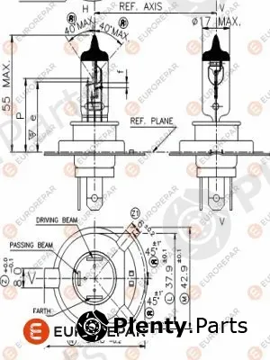 Eurorepar 1616431180 — Bulb, spotlight