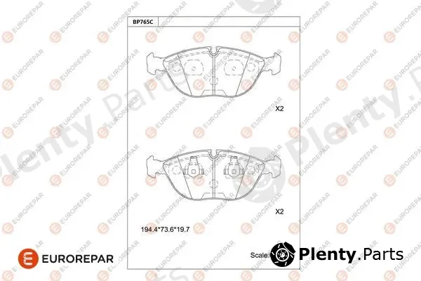 Eurorepar 1681277380 — Brake Pad Set, disc brake