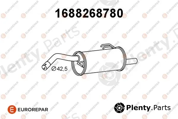 Eurorepar 1688268780 — Rear Muffler