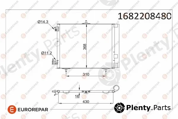 Eurorepar 1682208480 — Condenser, air conditioning