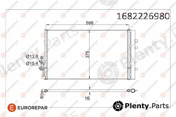 Eurorepar 1682226980 — Condenser, air conditioning