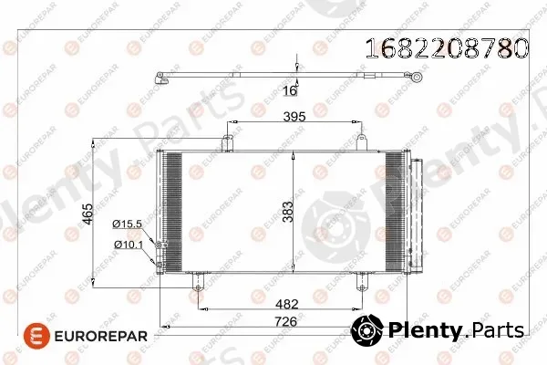Eurorepar 1682208780 — Condenser, air conditioning