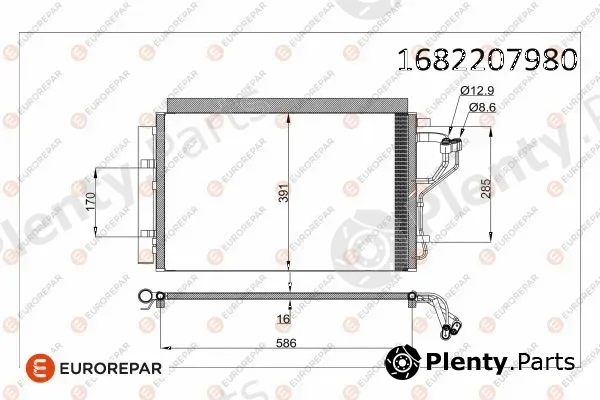 Eurorepar 1682207980 — Condenser, air conditioning