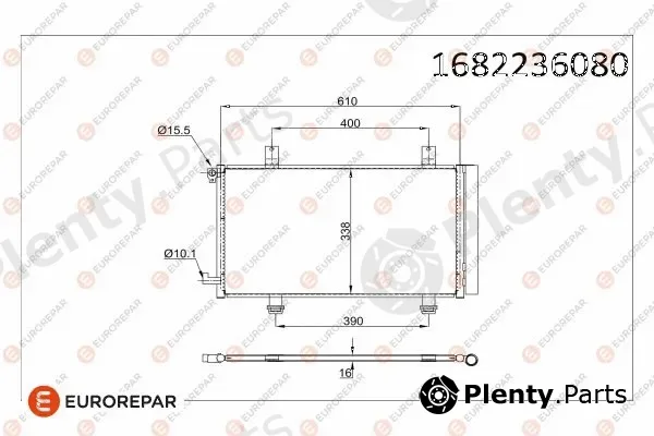 Eurorepar 1682236080 — Condenser, air conditioning