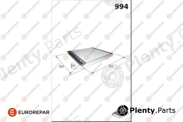 Eurorepar 1686256280 — Filter, cabin air