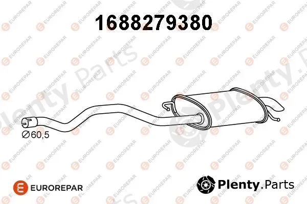 Eurorepar 1688279380 — Rear Muffler