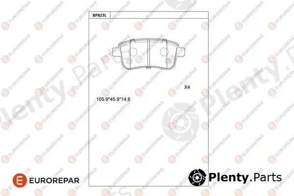 Eurorepar 1681267180 — Brake Pad Set, disc brake