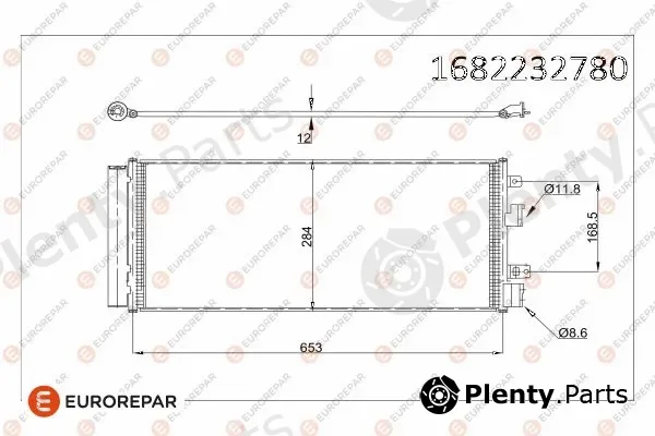 Eurorepar 1682232780 — Condenser, air conditioning