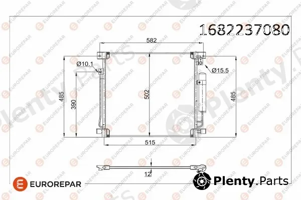 Eurorepar 1682237080 — Condenser, air conditioning