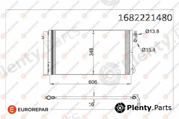 Eurorepar 1682221480 — Condenser, air conditioning