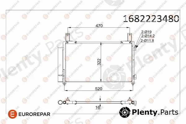 Eurorepar 1682223480 — Condenser, air conditioning