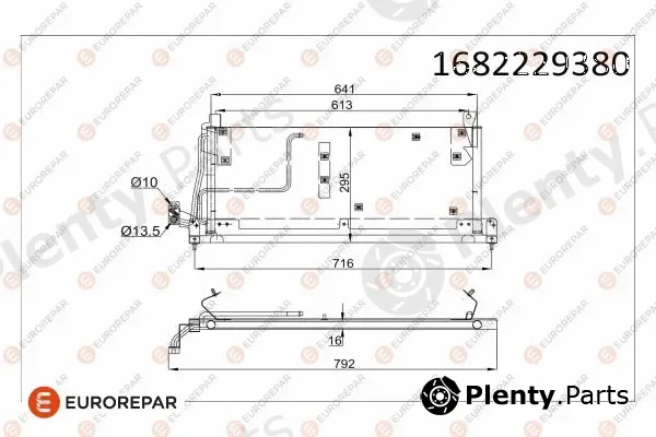 Eurorepar 1682229380 — Condenser, air conditioning