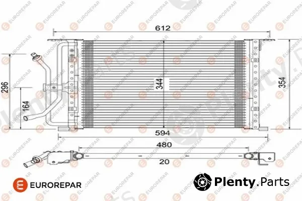 Eurorepar 1609637480 — Condenser, air conditioning
