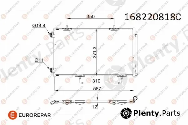 Eurorepar 1682208180 — Condenser, air conditioning