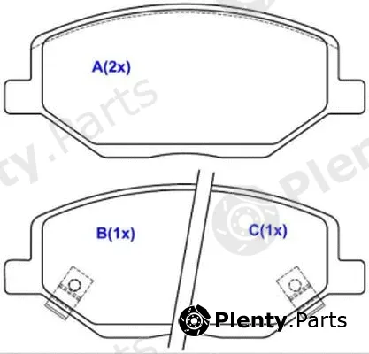 Eurorepar 1643079780 — Brake Pad Set, disc brake