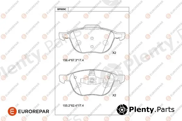Eurorepar 1681218180 — Brake Pad Set, disc brake
