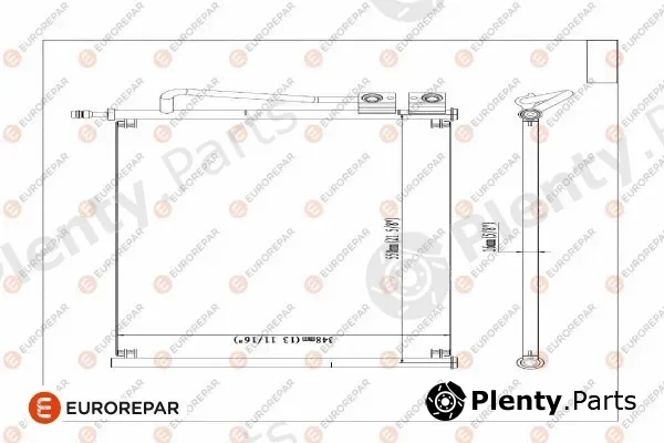 Eurorepar 1609634480 — Condenser, air conditioning