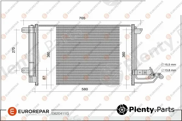 Eurorepar 1609634880 — Condenser, air conditioning