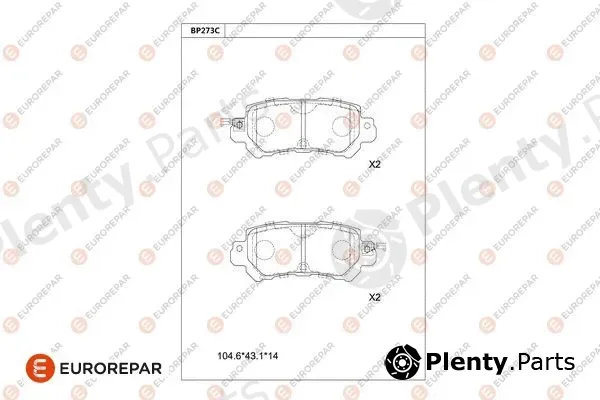 Eurorepar 1681227780 — Brake Pad Set, disc brake