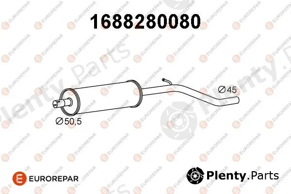 Eurorepar 1688280080 — Front Muffler