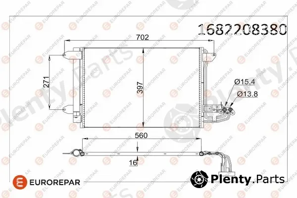 Eurorepar 1682208380 — Condenser, air conditioning